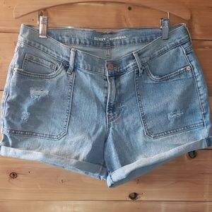 Boyfriend jean shorts